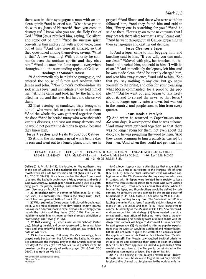 The Gospel of Mark, Ignatius Catholic Study Bible