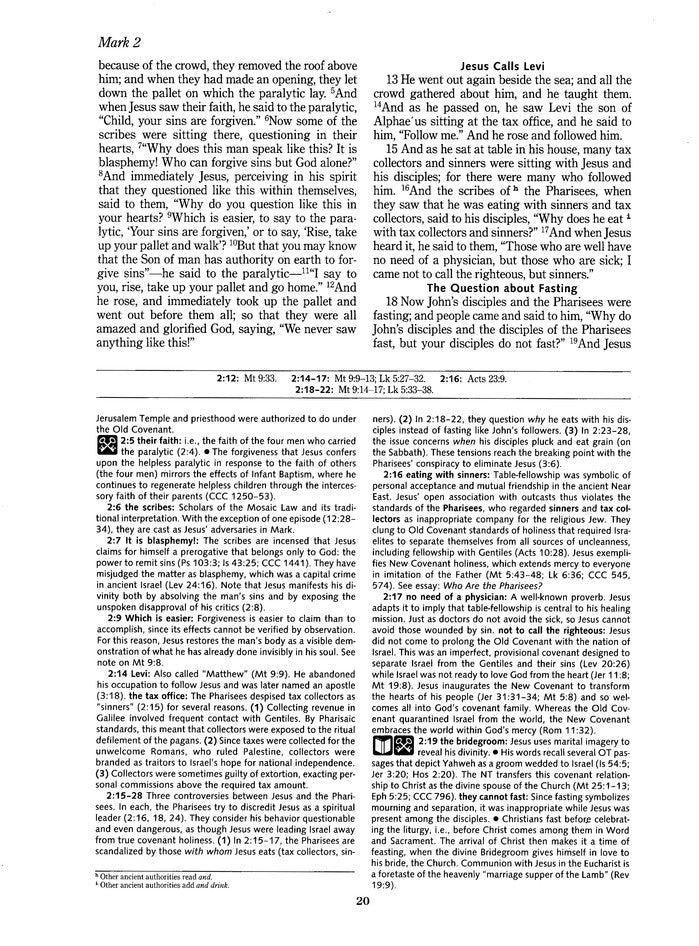 The Gospel of Mark, Ignatius Catholic Study Bible