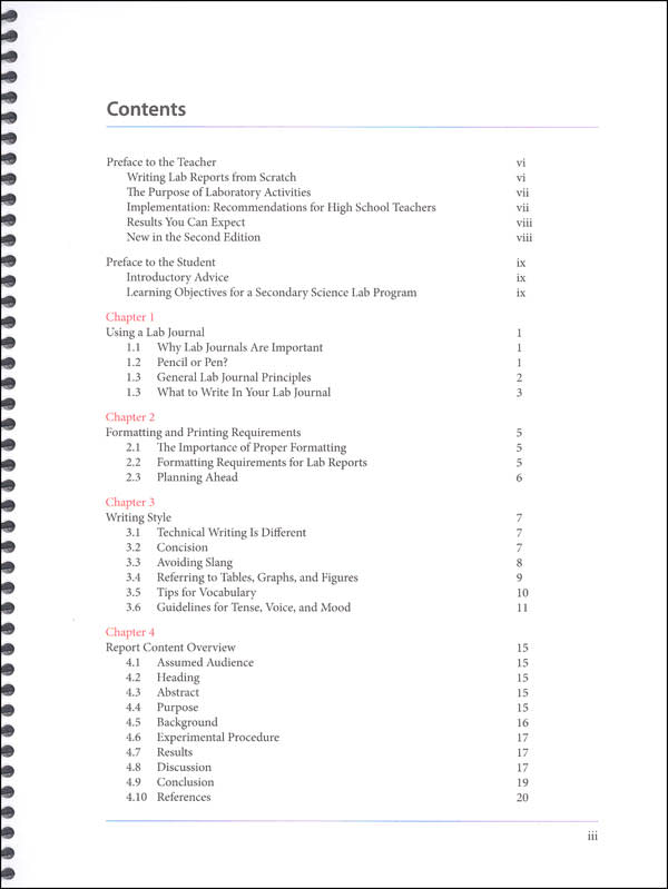 The Student Lab Report Handbook
