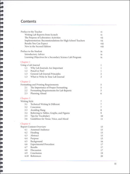 The Student Lab Report Handbook