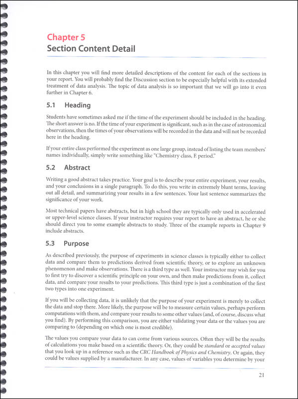 The Student Lab Report Handbook
