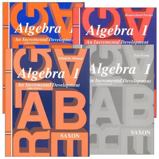 Saxon Algebra 1 Homeschool Kit with Solutions Manual (3rd Edition)