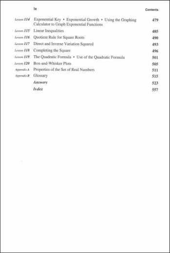 Saxon Algebra 1 Student Text