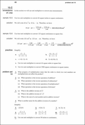 Saxon Algebra 1 Student Text