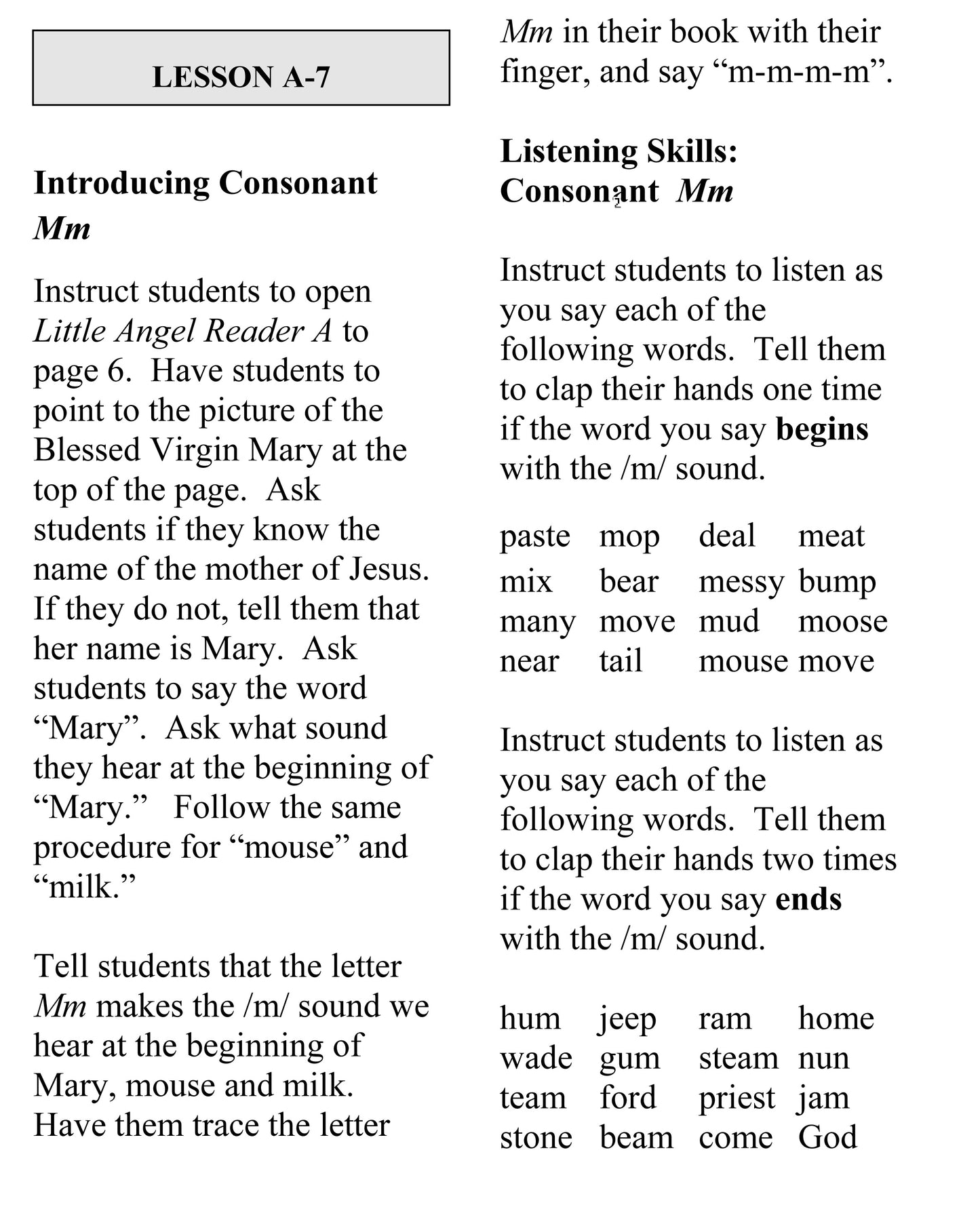 Little Angel Readers: Teacher's Manual Complete ABCD