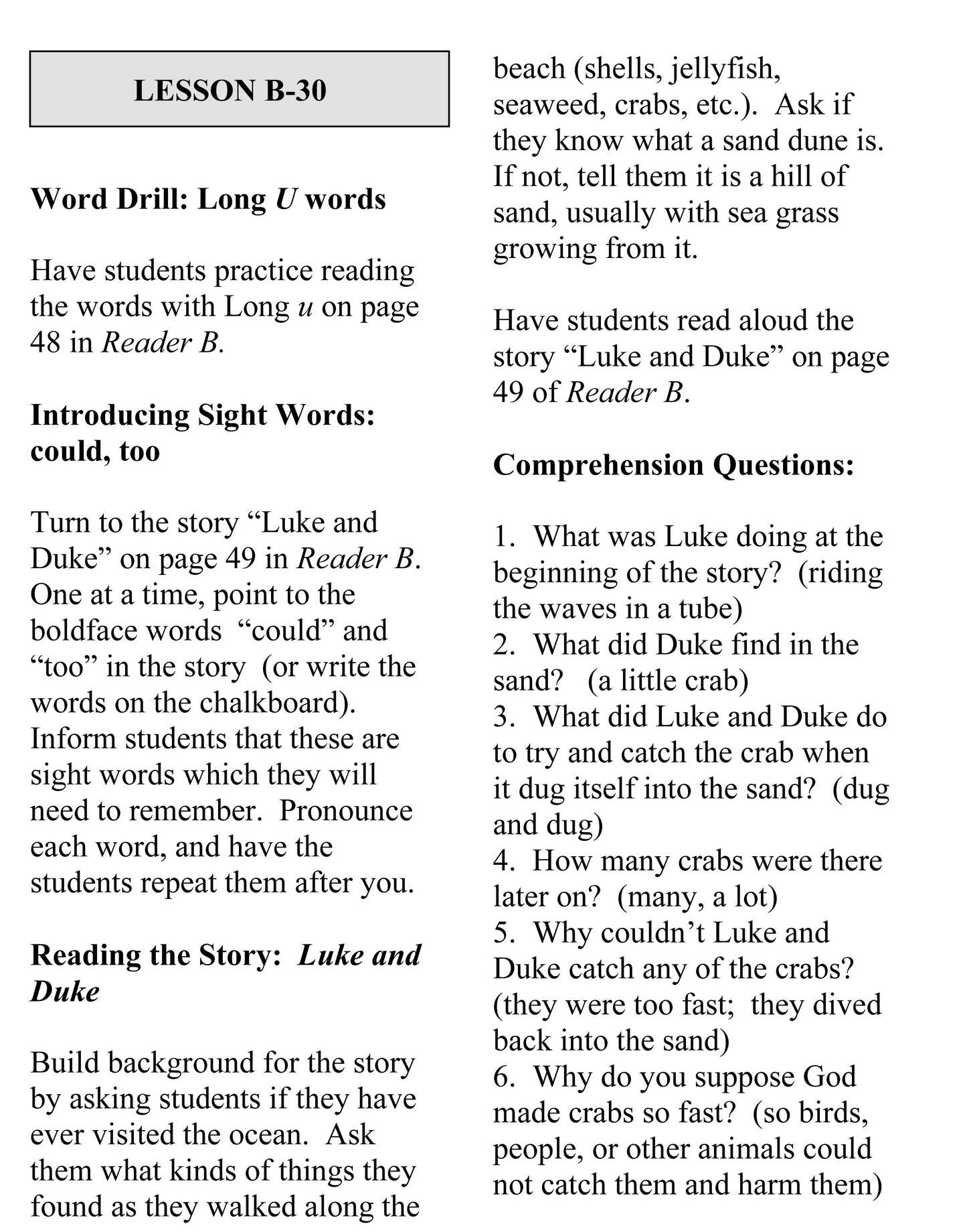 Little Angel Readers: Teacher's Manual Complete ABCD