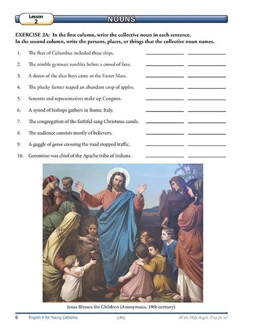 English 6 For Young Catholics